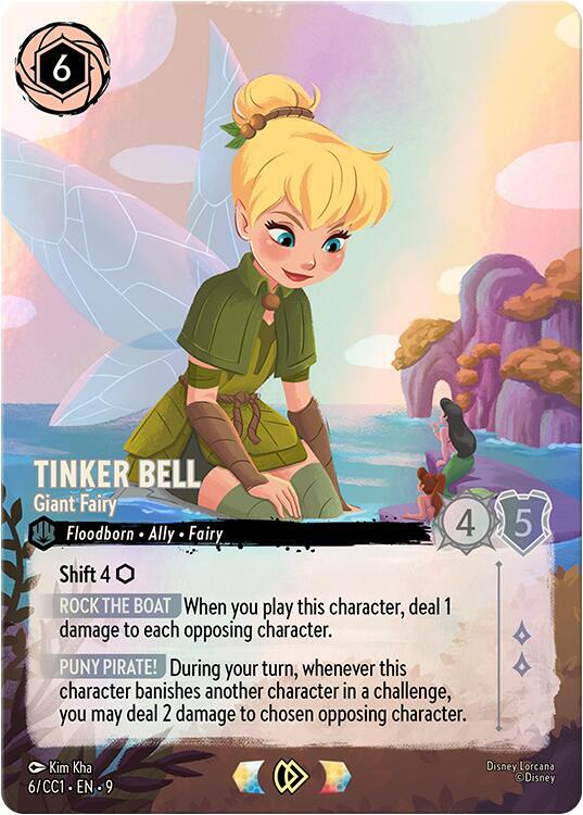 Tinker Bell - Giant Fairy (6/CC1) | Disney Lorcana Promo Cards #6