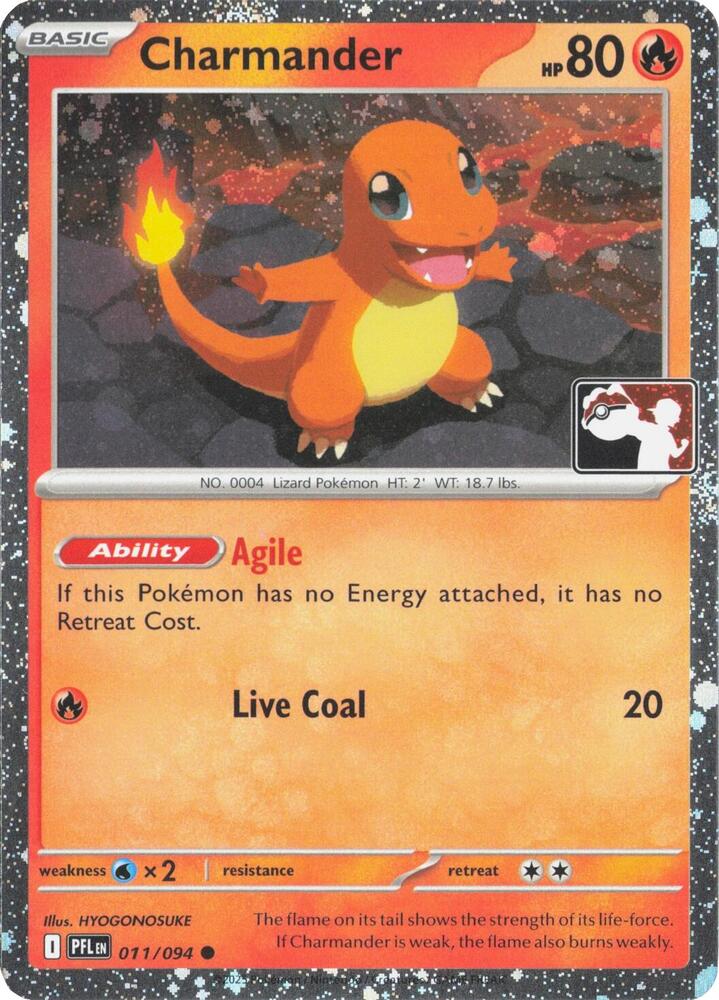 Charmander - 011/094 (Cosmos Holo) | Prize Pack Series Cards #011/094