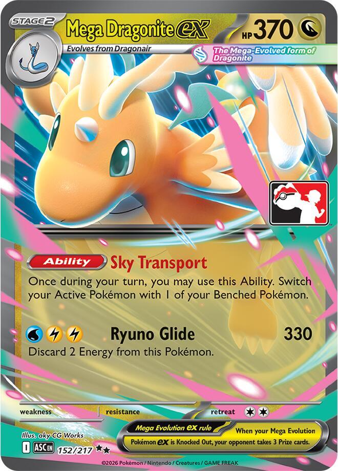 Mega Dragonite ex - 152/217 | Prize Pack Series Cards #152/217