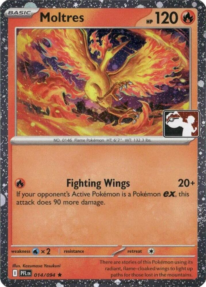 Moltres - 014/094 (Cosmos Holo) | Prize Pack Series Cards #014/094