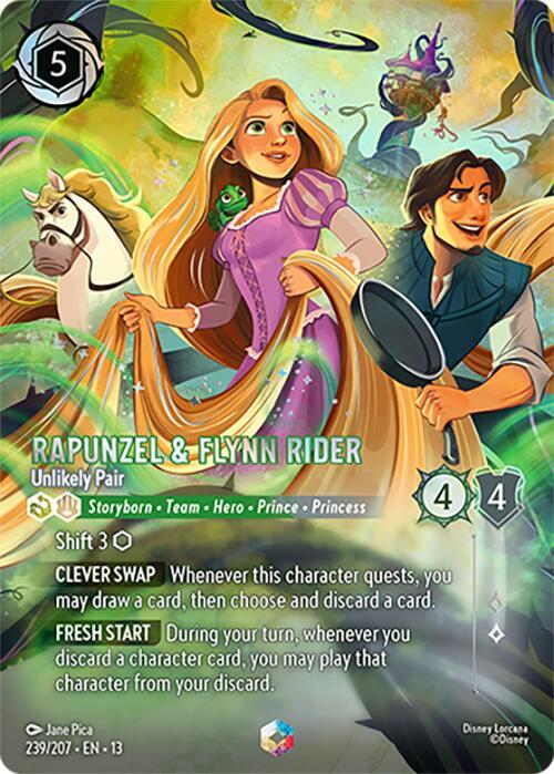 Rapunzel & Flynn Rider - Unlikely Pair (Enchanted) | Attack of the Vine! #239/204