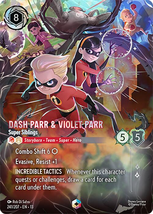 Dash Parr & Violet Parr - Super Siblings (Enchanted) | Attack of the Vine! #241/207