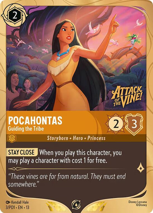 Pocahontas - Guiding the Tribe | Disney Lorcana Promo Cards #3