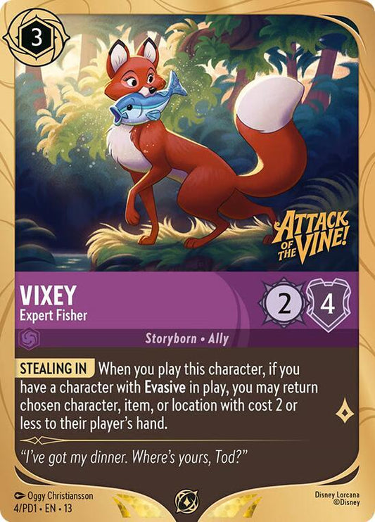 Vixey - Expert Fisher | Disney Lorcana Promo Cards #4