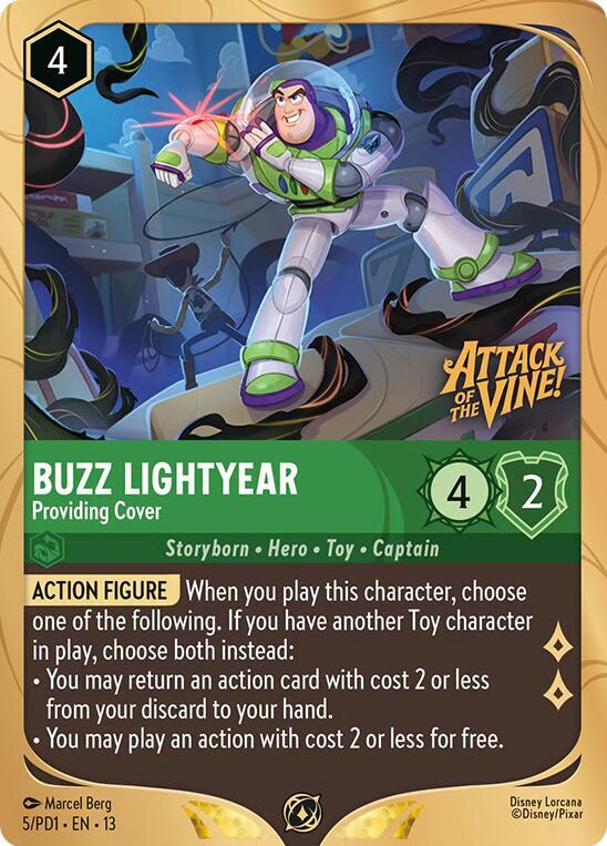 Buzz Lightyear - Providing Cover | Disney Lorcana Promo Cards #5