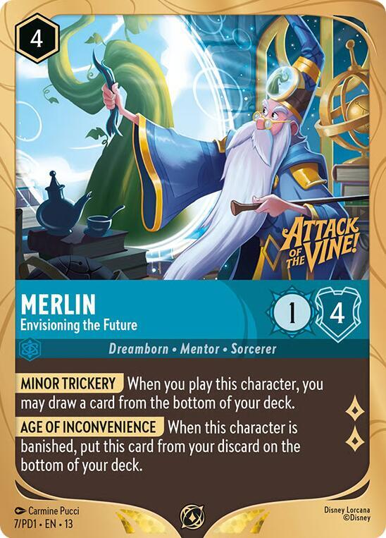 Merlin - Envisioning the Future | Disney Lorcana Promo Cards #7