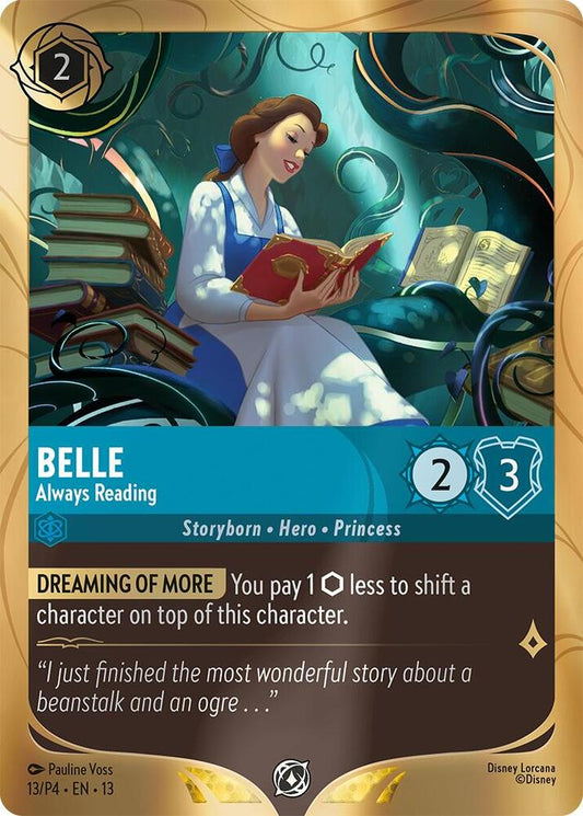 Belle - Always Reading | Disney Lorcana Promo Cards #13