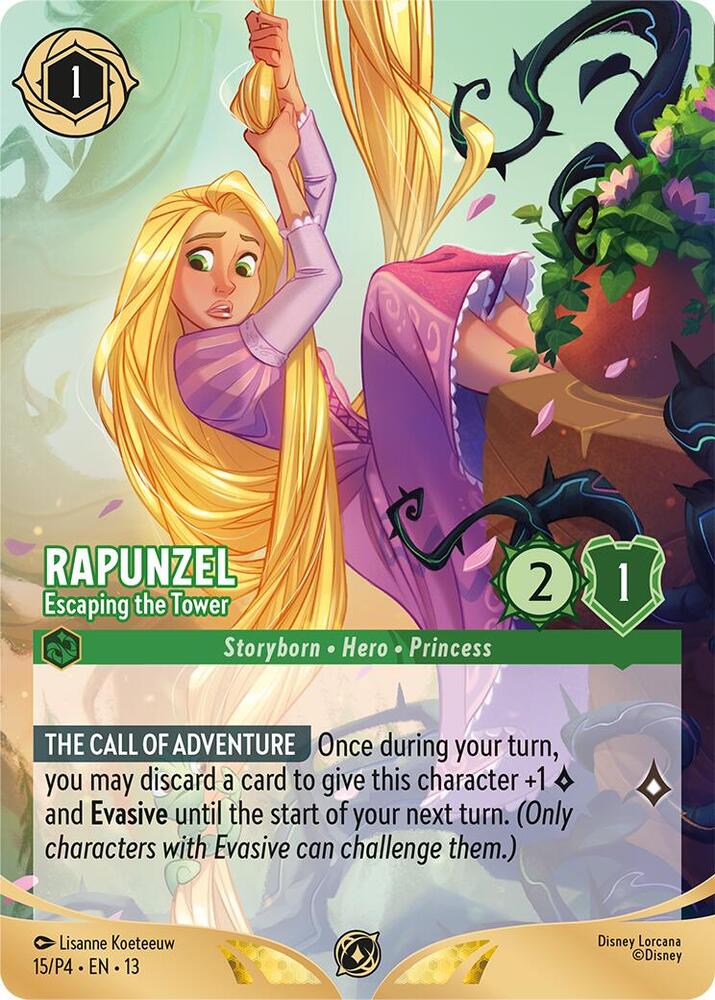 Rapunzel - Escaping the Tower (Store Championship Participant) | Disney Lorcana Promo Cards #15