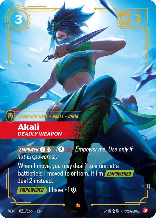 Akali - Deadly Weapon | Vendetta #021/166