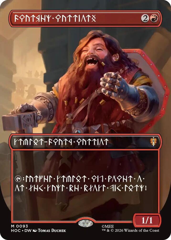 Dwarven Warriors (Borderless) (Dwarvish) | The Hobbit: Eternal-Legal #93