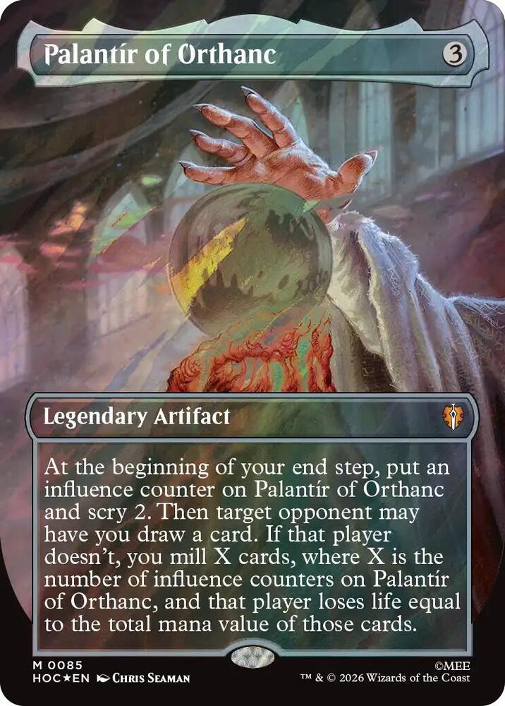 Palantir of Orthanc (Borderless) (Surge Foil) | The Hobbit: Eternal-Legal #85