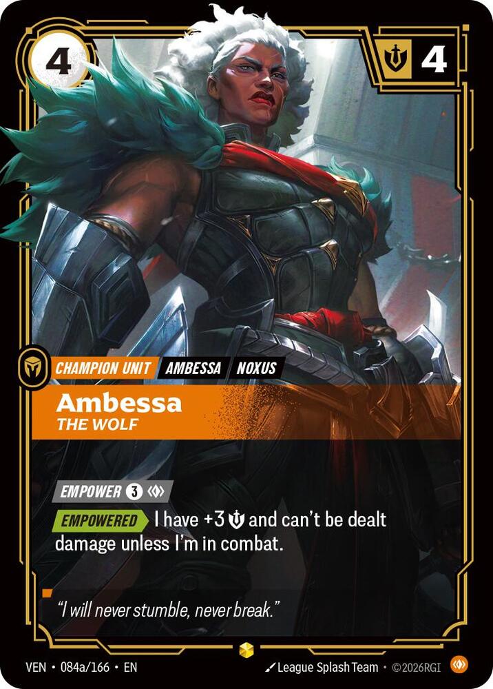 Ambessa - The Wolf (Alternate Art) | Vendetta #084a/166