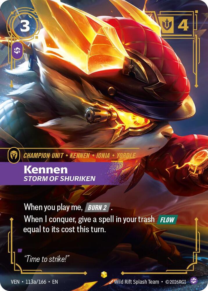 Kennen, Storm of Shuriken (Alternate Art) | Vendetta #113a/166