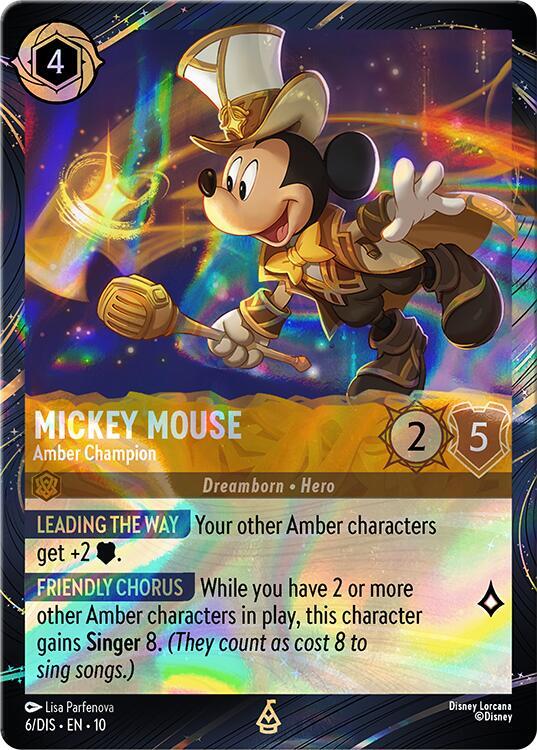 Mickey Mouse - Amber Champion | Disney Lorcana Promo Cards #6