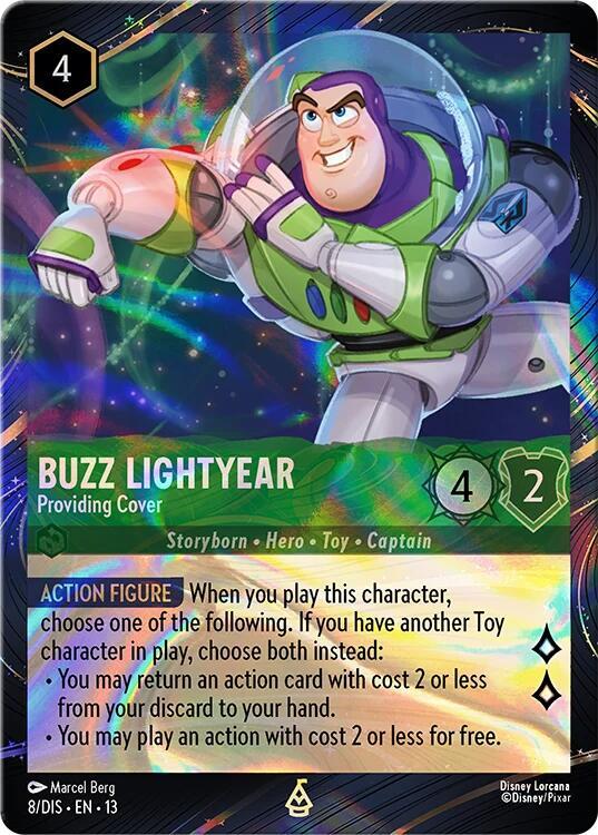 Buzz Lightyear - Providing Cover (Magical Places Promo) | Disney Lorcana Promo Cards #8