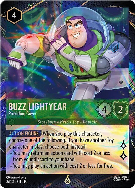 Buzz Lightyear - Providing Cover (Magical Places Promo) | Disney Lorcana Promo Cards #8