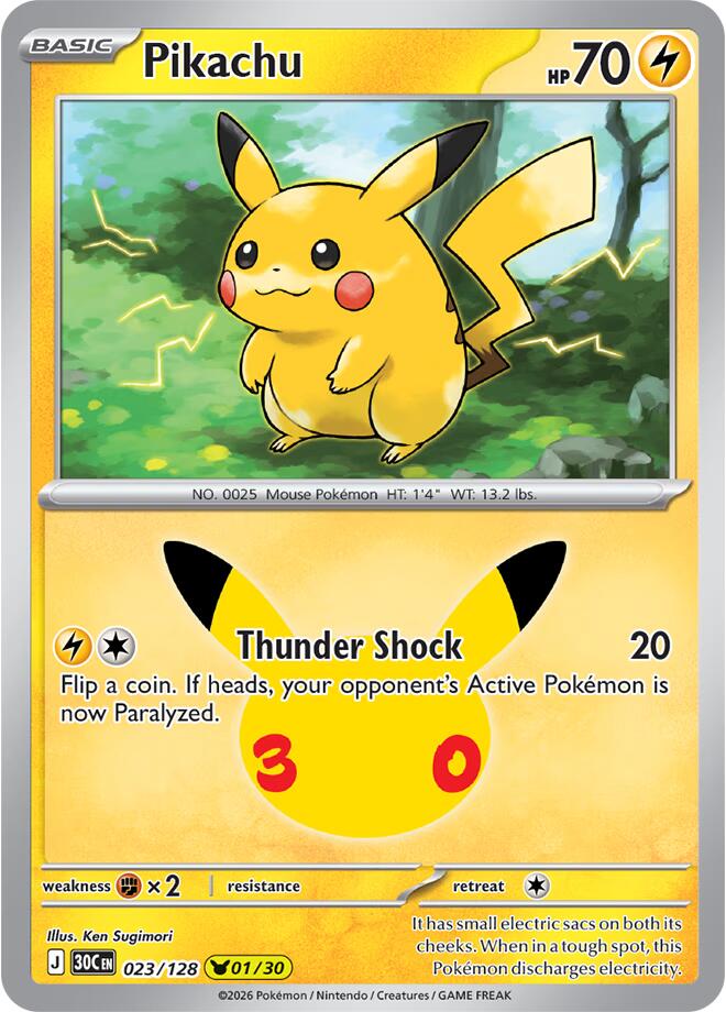 Pikachu - 023/128 | ME: 30th Celebration #023/128