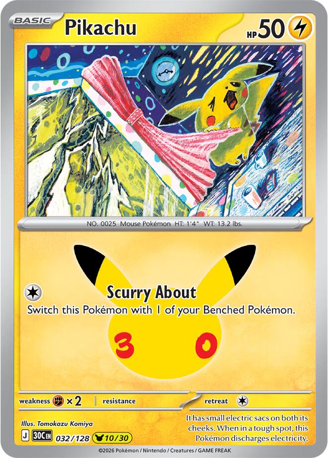 Pikachu - 032/128 | ME: 30th Celebration #032/128