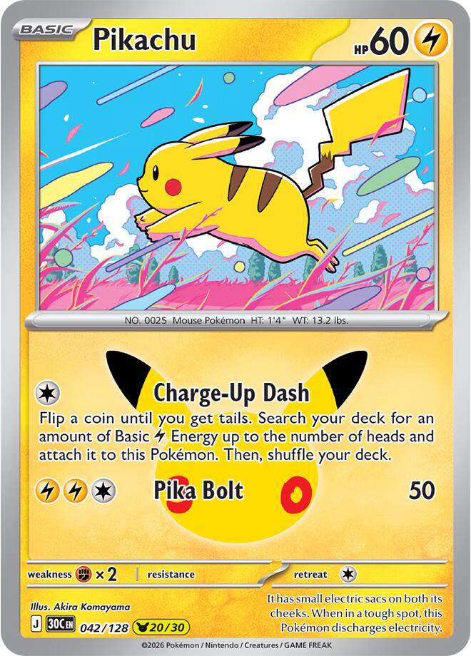 Pikachu - 042/128 | ME: 30th Celebration #042/128