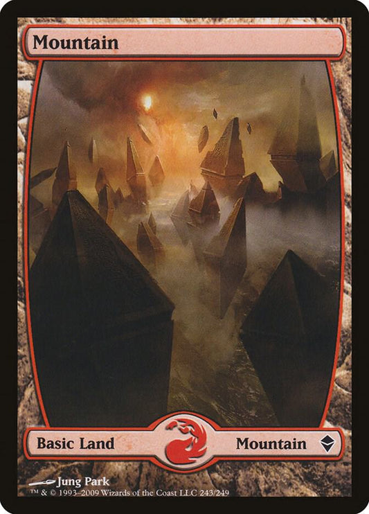 Mountain (243) - Full Art | Zendikar #243