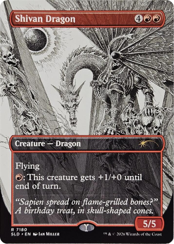 Shivan Dragon (7180) | Secret Lair Drop Series #7180