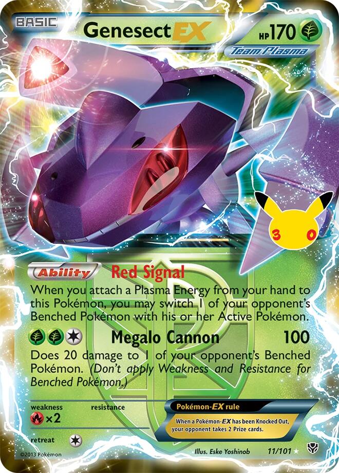 Genesect EX (Team Plasma) | ME: 30th Celebration Classic Collection #11/101
