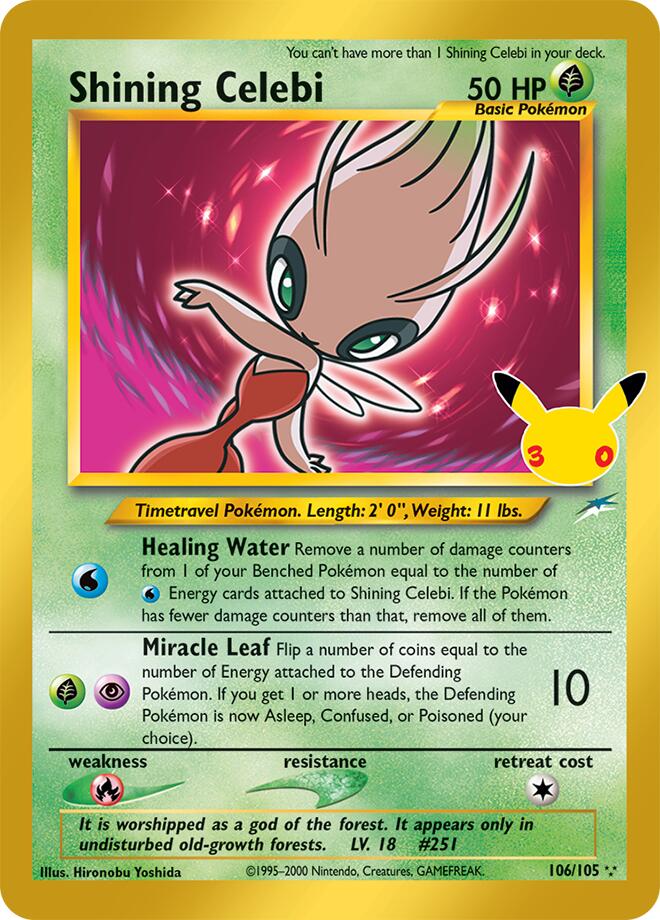 Shining Celebi | ME: 30th Celebration Classic Collection #106/105