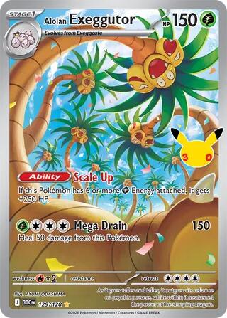 Alolan Exeggutor - 129/128 | ME: 30th Celebration #129/128