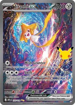 Jirachi ex - 155/128 | ME: 30th Celebration #155/128