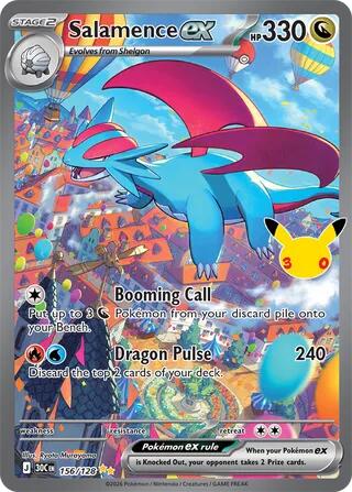 Salamence ex - 156/128 | ME: 30th Celebration #156/128