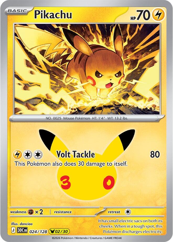 Pikachu - 024/128 | ME: 30th Celebration #024/128
