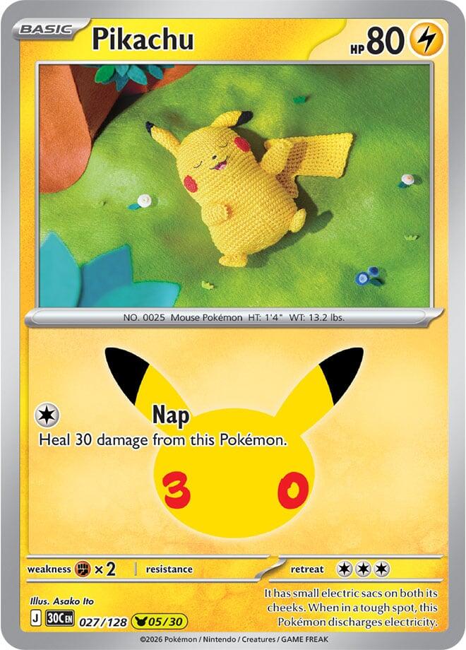 Pikachu - 027/128 | ME: 30th Celebration #027/128