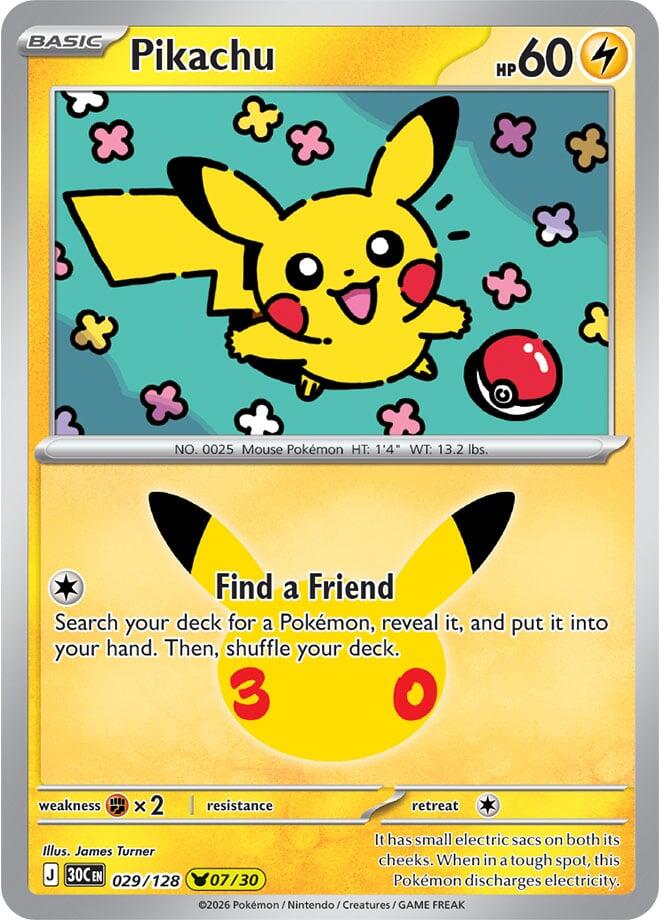 Pikachu - 029/128 | ME: 30th Celebration #029/128