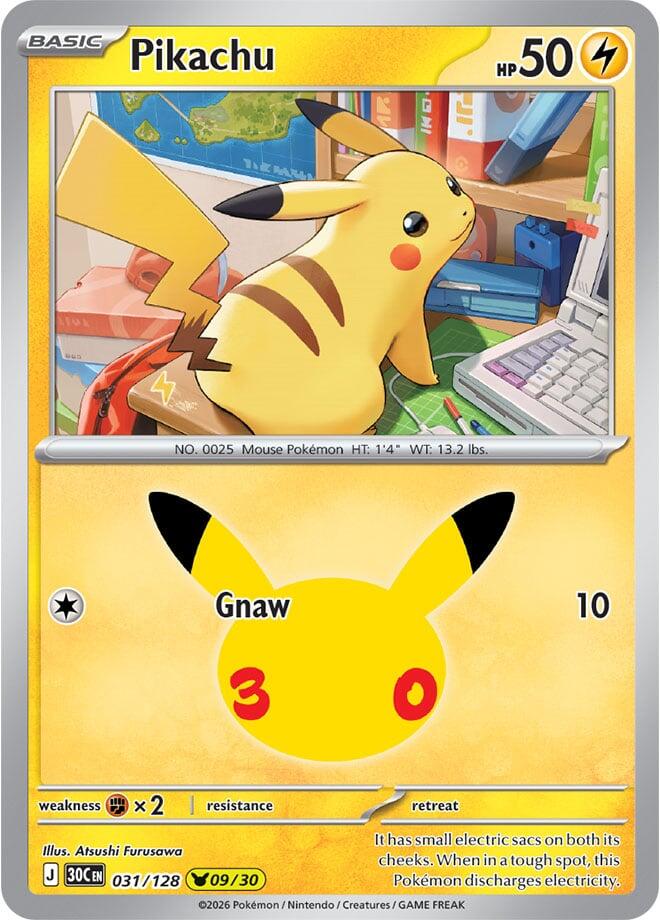 Pikachu - 031/128 | ME: 30th Celebration #031/128