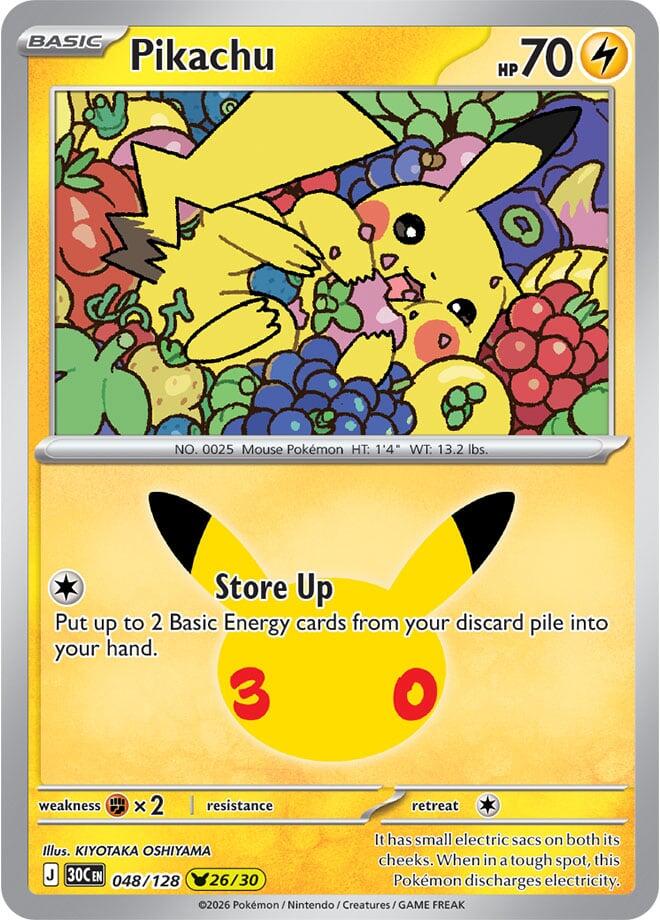 Pikachu - 048/128 | ME: 30th Celebration #048/128