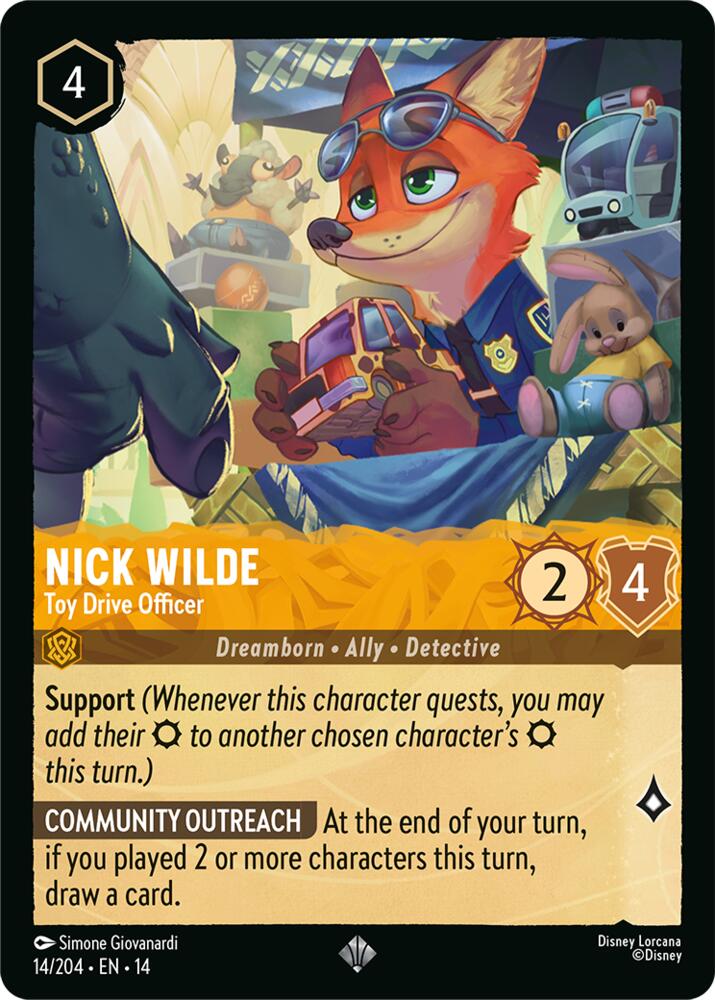 Nick Wilde - Toy Drive Officer | Hyperia City #14/204