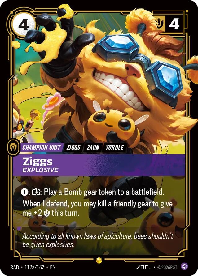 Ziggs, Explosive (Alternate Art) | Radiance #112a/167