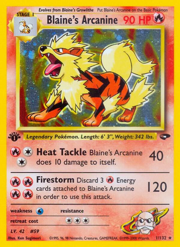 Blaine's Arcanine | Gym Challenge #001/132