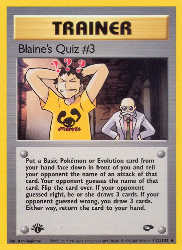 Blaine's Quiz #3 | Gym Challenge #112/132