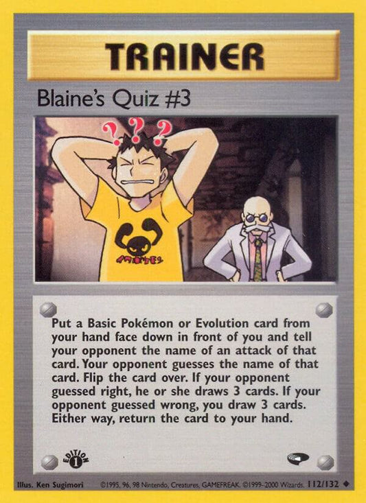 Blaine's Quiz #3 | Gym Challenge #112/132