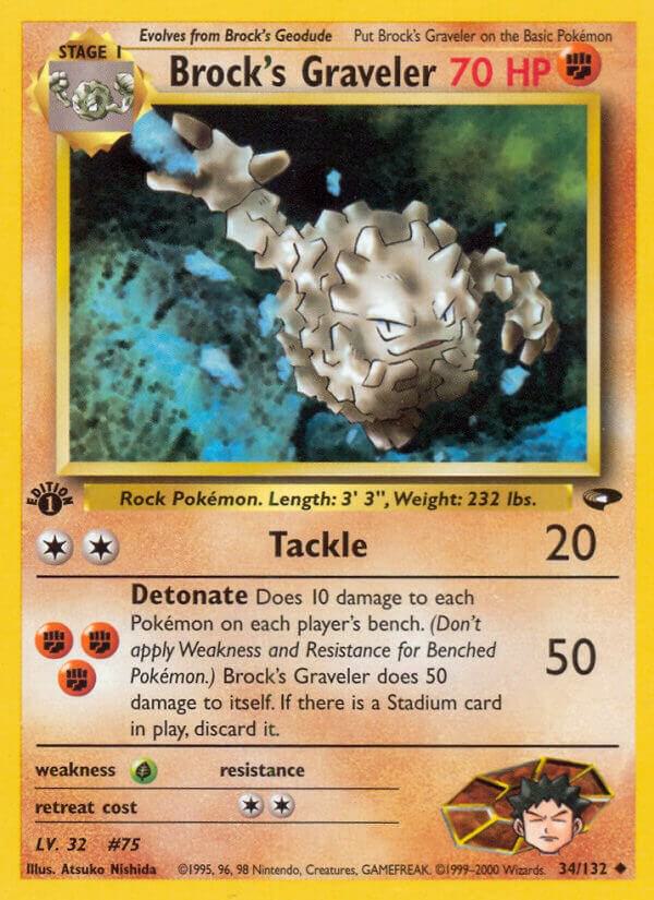 Brock's Graveler | Gym Challenge #034/132