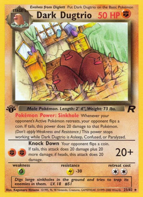 Dark Dugtrio (23) | Team Rocket #23/82