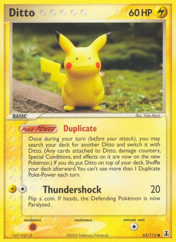 Ditto - 63/113 (Pikachu) | Delta Species #063/113