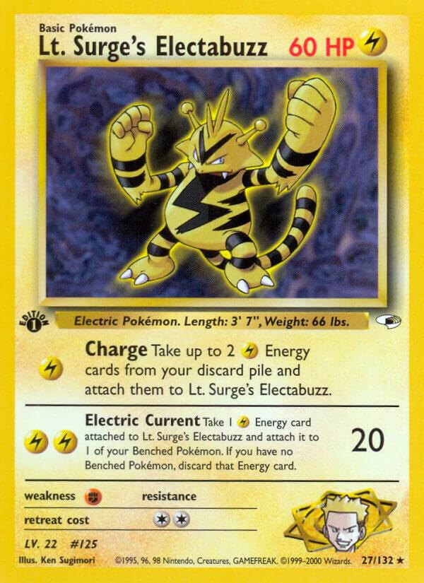 Lt. Surge's Electabuzz (27) | Gym Heroes #027/132