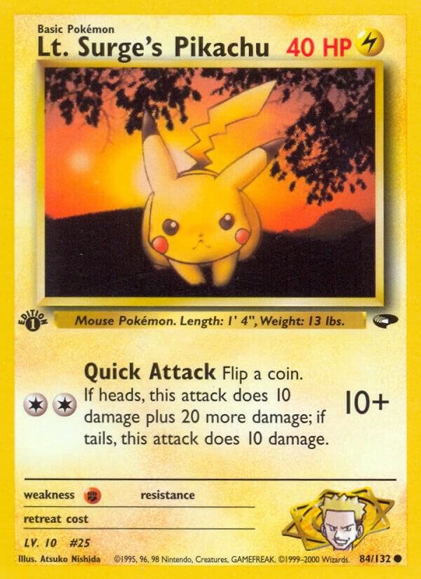 Lt. Surge's Pikachu | Gym Challenge #084/132