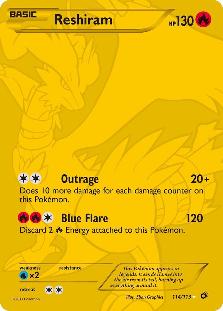 Reshiram (114 Full Art Secret Rare) | Legendary Treasures #114/113
