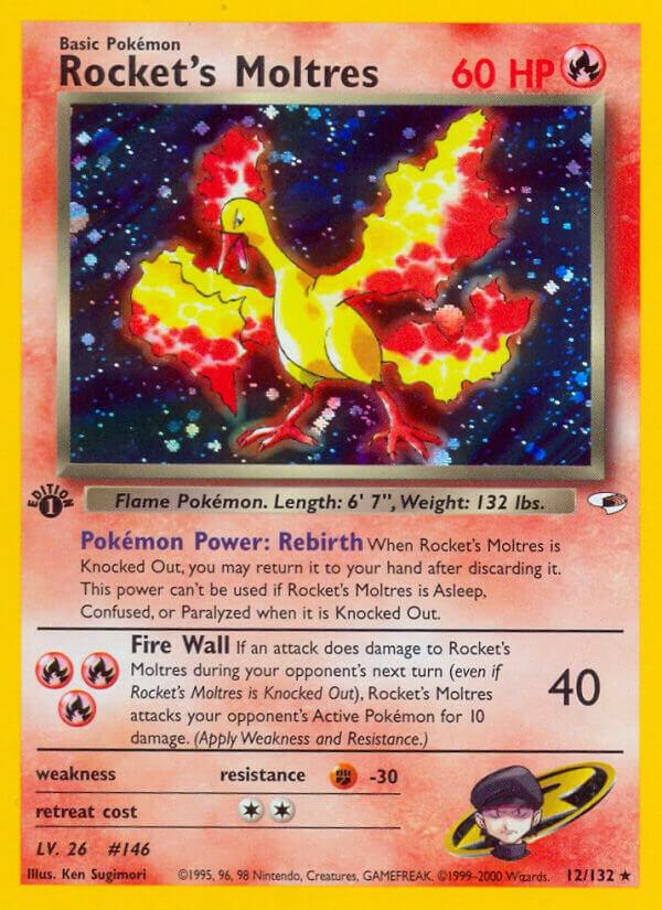 Rocket's Moltres | Gym Heroes #012/132
