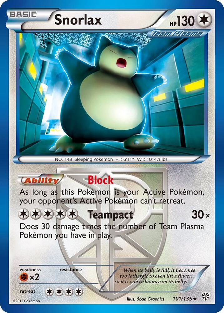 Snorlax (Team Plasma) | Plasma Storm #101/135