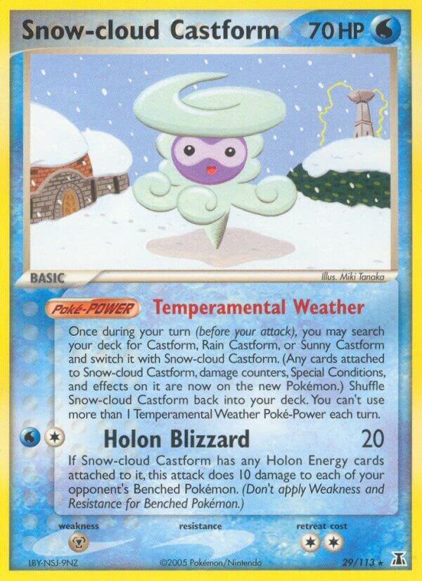 Snow-cloud Castform | EX Delta Species #29/113