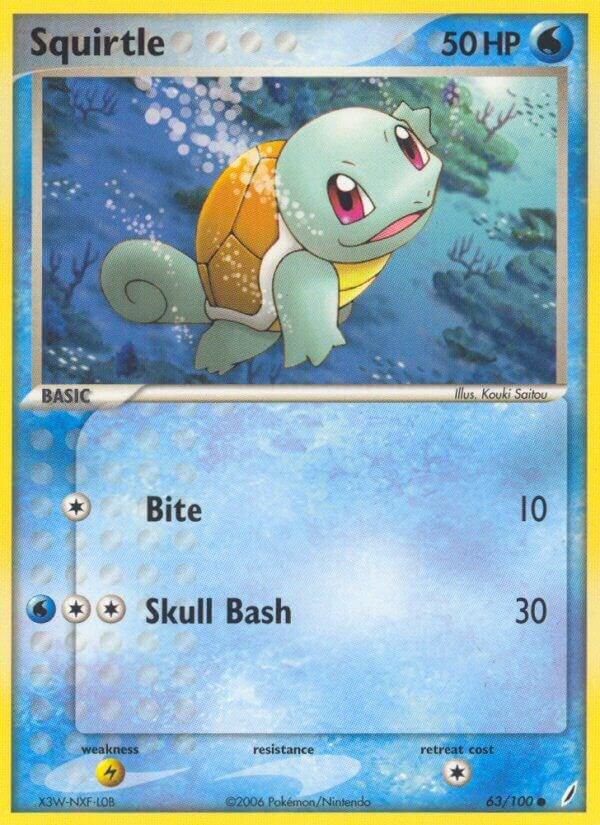 Squirtle - 063/100 | EX Crystal Guardians #63/100